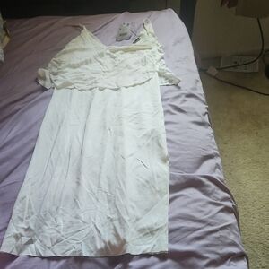 Zara Asymmetrical White Dress